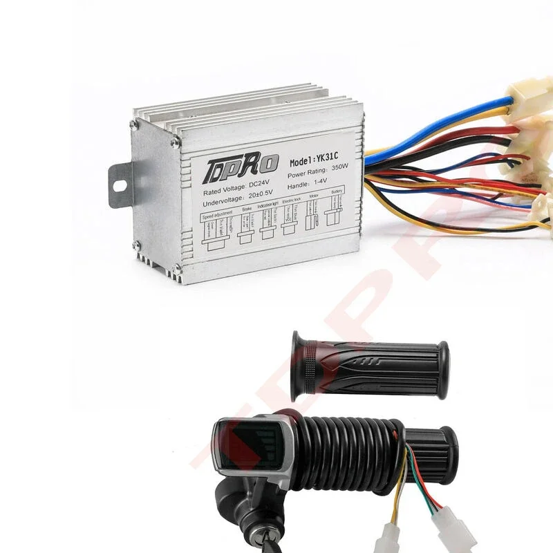 Go Kart  24V 250W 350w 500W Brush Speed Motor Controller Throttle Kit Electric Scooter Razor MX 350 ATV  Quad