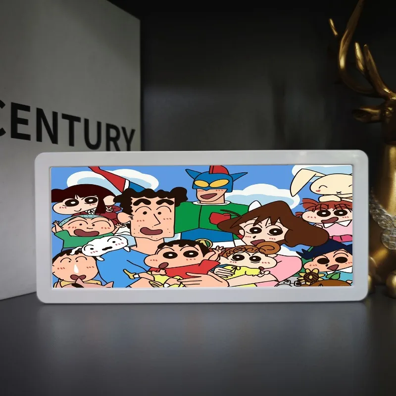 ไฟกลางคืน LED 3 มิติ ลายการ์ตูน ชินจัง โนฮาระ ชินโนะสุเกะ โคมไฟตั้งโต๊ะ ของตกแต่งห้องนอน ของสะสม ของขวัญ ของเล่น