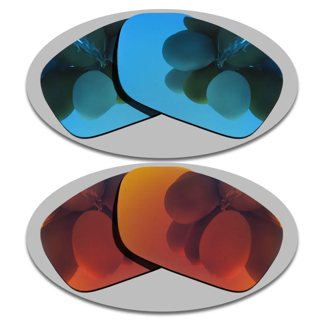 

Sky Blue&Fire Red Lenses Replacement For-Costa Del Mar Cat Cay Polarized Sunglasses