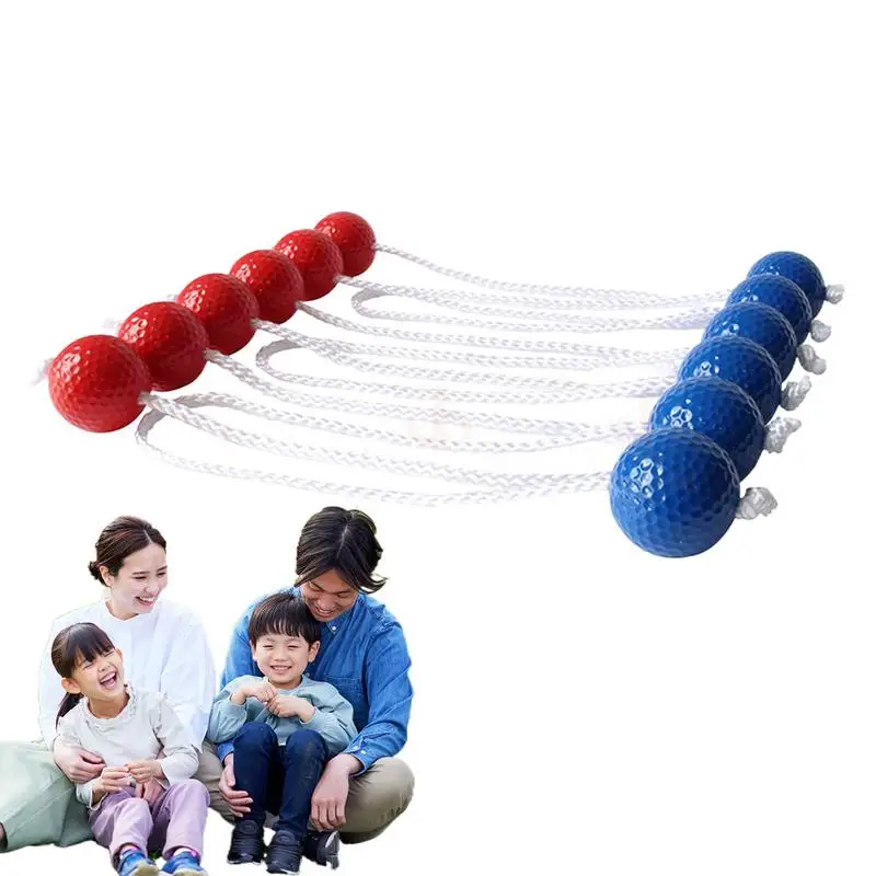 Ladder Golf Balls Indoor Ladder Toss Ball Set Of 6 Parent-Child Interaction Portable Exercise Tool For Outdoor Activity Company