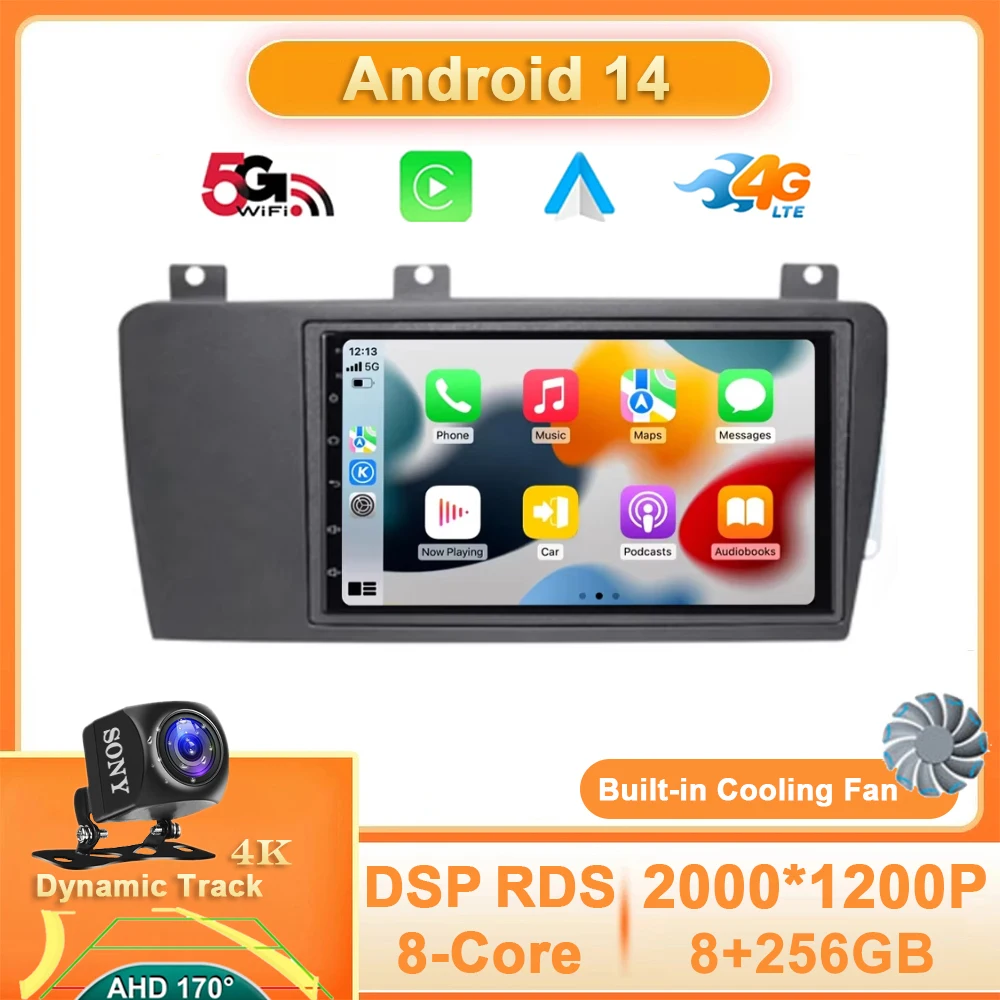 

7 inch Android 14 For Volvo XC70 V70 S60 2004-2009 Car Radio Stereo Player GPS Navigation Multimedia 4G WIFI Head Unit NO 2din