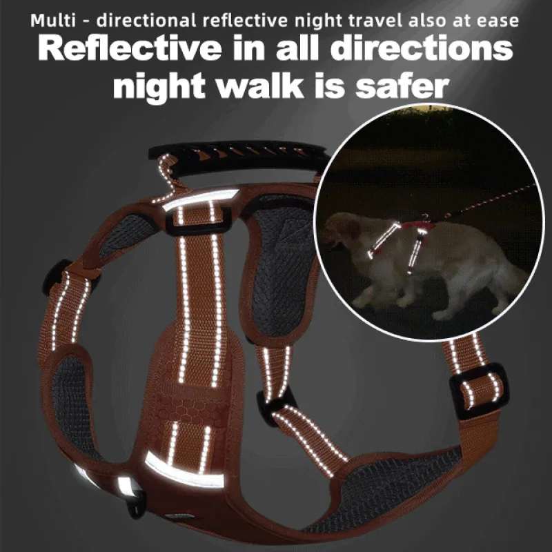 Pet Dog Harness Reflective Adjustable Breathable Vest Chest Strap for Small Medium Large Dogs Cat Puppy Collar Dog Accessoires