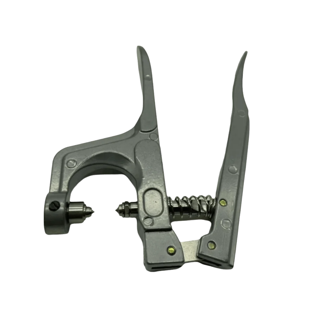 Spring Loaded Badminton Grommet Plier with Screwdriver Precision Racket Eyelet Tool Aluminum Alloy Compact Stringing Clamp Plier