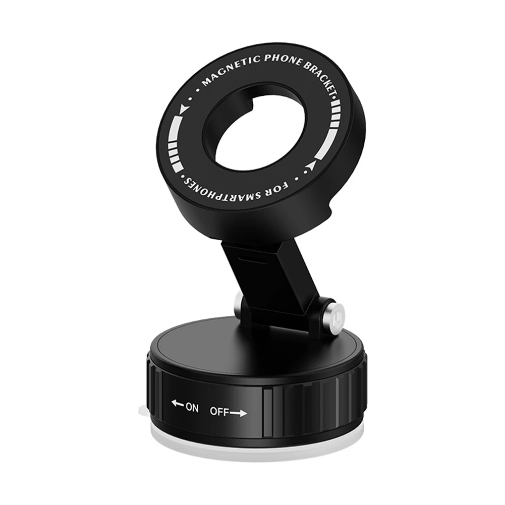 Foldable Car Accessory Car Phone Holder Adjustable Angle Anti-slip Padding Flexible Positioning Robust Suction Base