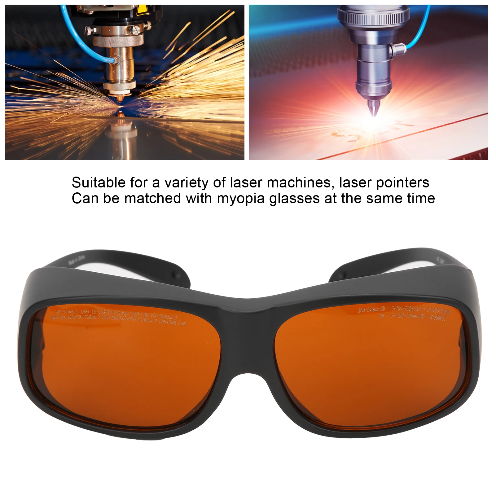 ZK30 Safety Laser Glasses 532nm 1064nm Wavelength Protective Goggles Wearproof for Eye Protection Laser Goggles