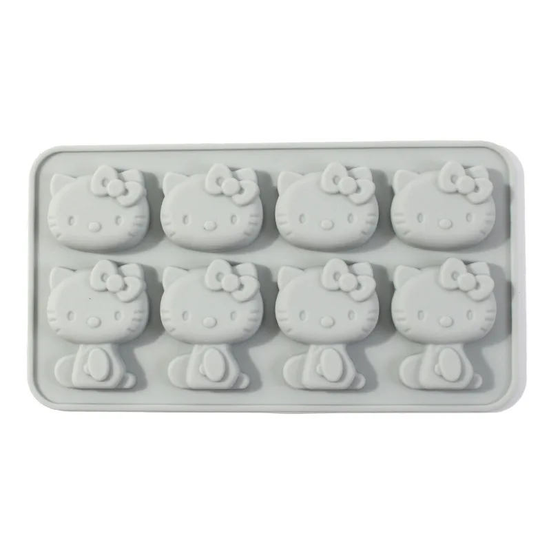 Hallo Kitty Ice Tray Silicone Mold DIY Chocolate Biscuit Mold Baking Tools Sanrio Cute DIY Baking Epoxy Candy Mold Gift