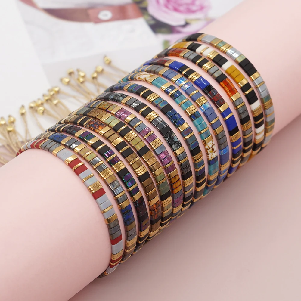 Go2boho New Bohemian TILA Beads Bracelet Handmade Colorful Beads Woven Adjustable Hot Jewelry Christmas Gifts For Friend - view 2