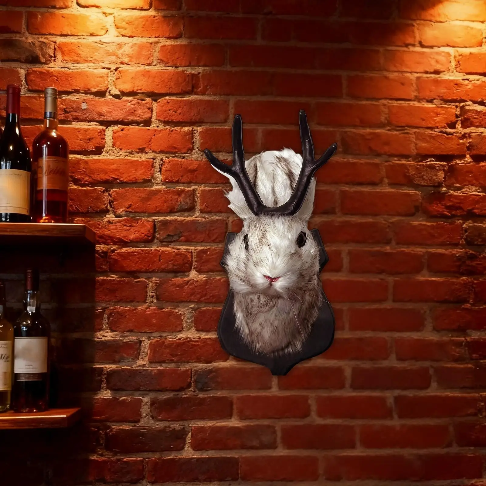 Wall Mounted Animal Heads Lightweight Realistic Soft Sculpture Animal Head Wall Decoration For Office Lounge Home Indoor Living