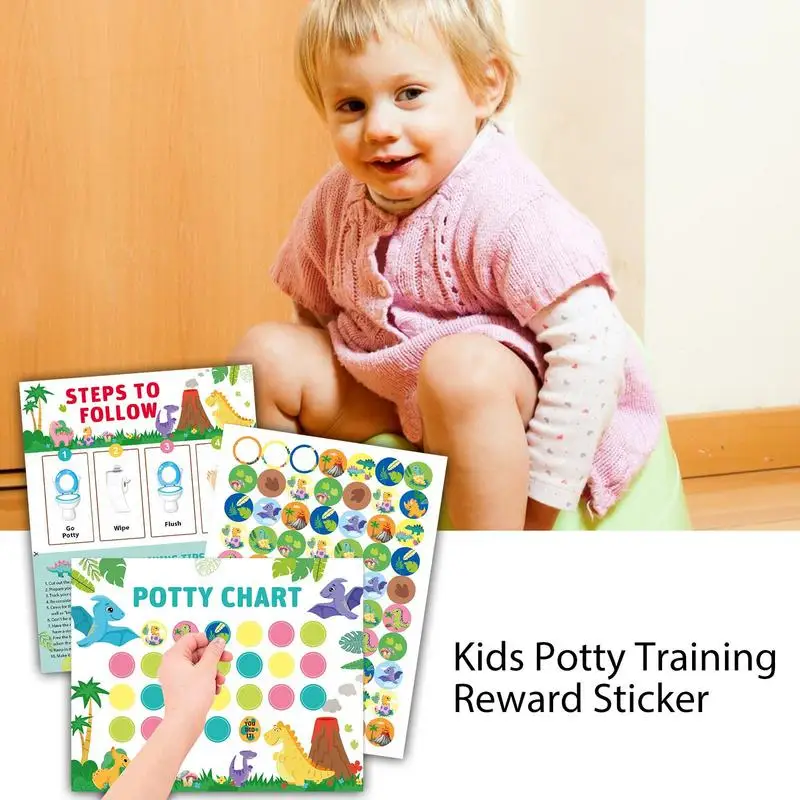 Potty Training Watch Potty Chart con Sticker Kids Reward Chart Potty premi giochi di toilette Potty Training Reward For Girls Boys