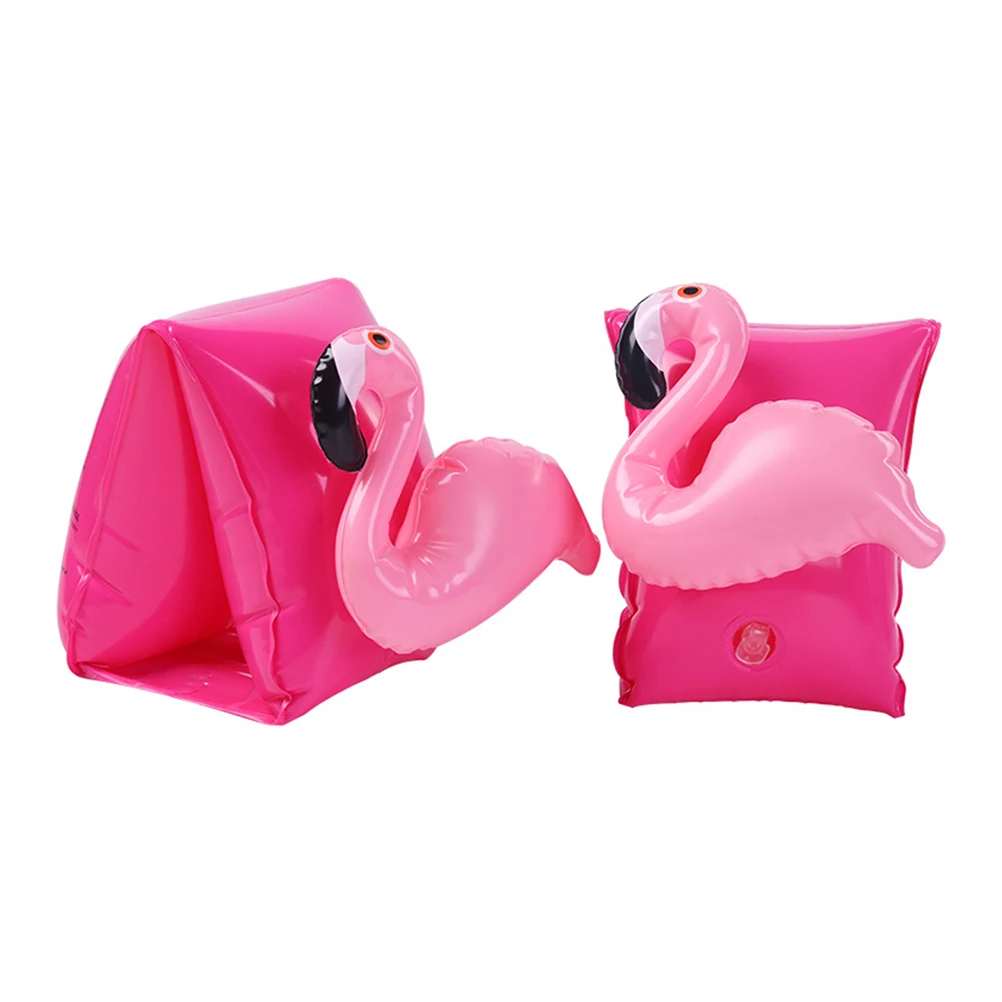 

2pcs Floating Arm Inflatable Toys PVC Swim Accessories Bright Animal Pattern Lightweight Kids Swimming Aids Drum Type Arm Bands