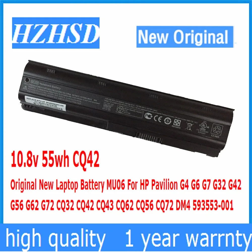 

10.8v 55wh CQ42 Original New Laptop Battery MU06 For HP Pavilion G4 G6 G7 G32 G42 G56 G62 G72 CQ32 CQ42 CQ43 CQ62 CQ56 CQ72 DM4