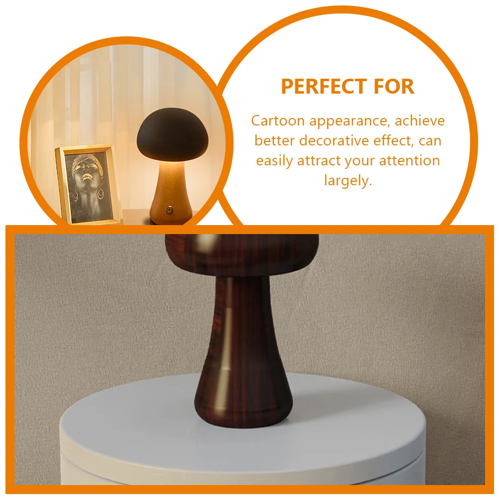 Paddestoel Nachtlampje Lamp Draagbare Slaapkamer Decoratie Warm Licht Oogbescherming Cartoon Uiterlijk Goede Cadeau Keuze