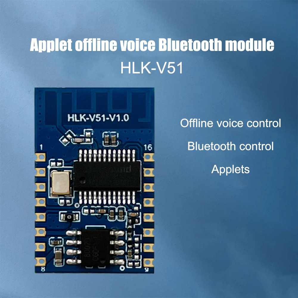 V51 AI Offline Voice Bluetooth Module Smart Voice Control Switch Module For Smart Appliances Security And Lighting