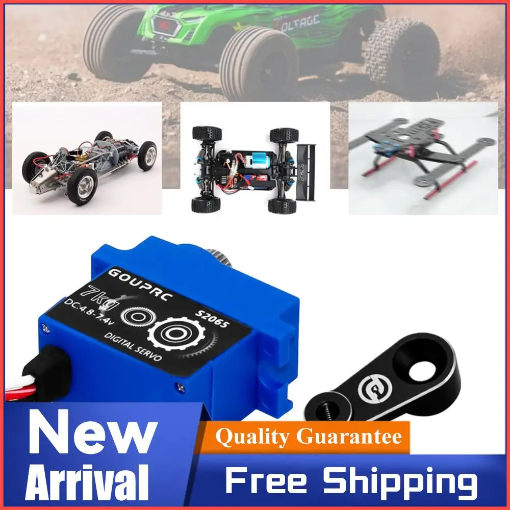 

7KG Waterproof RC Digital Micro Servo with Horn Digital Servo for TRX4 TRX6 SCX10 III 1/10 RC Crawler Car Metal Gear Servo