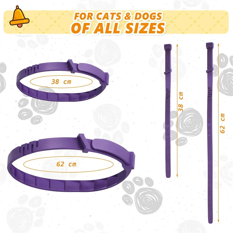 Calming Collar for Cats Dog Calming Pheromone Collar Effective Relieve Anxiety Adjustable Collar For Puppy Kitten Dog Accessorie