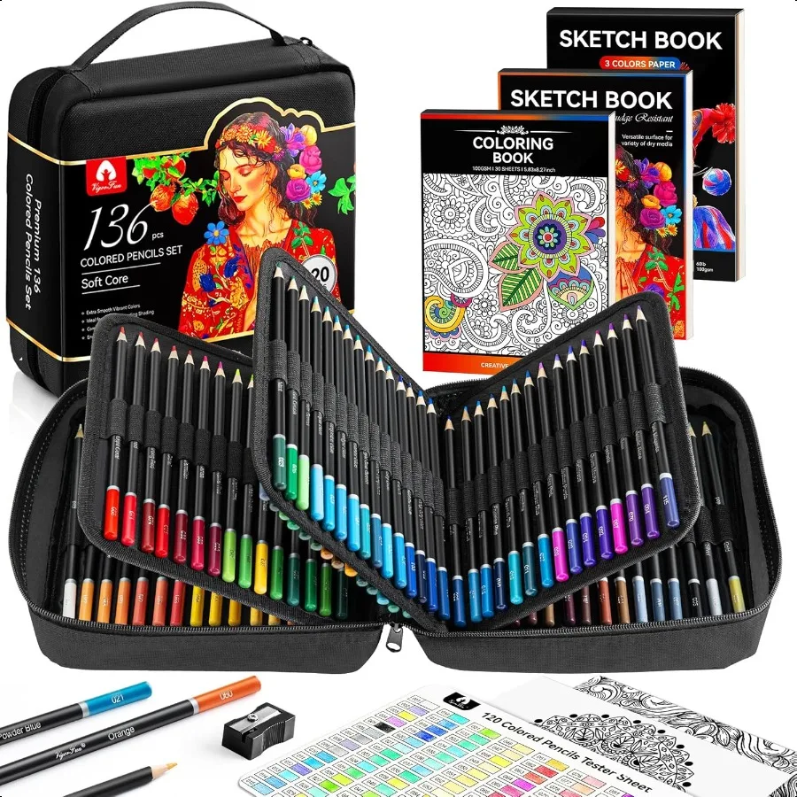 set-di-136-matite-colorate-per-libri-da-colorare-per-adulti-120-matite-colorate-con-quaderno-per-schizzi-temperamatite-per-libri-da-colorare-soft-core-sket