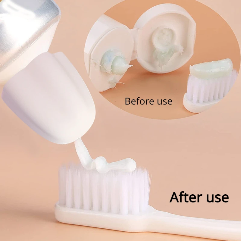 3pcs Self closing toothpaste cap silicone lid free lazy toothpaste cap cleaning and dust prevention