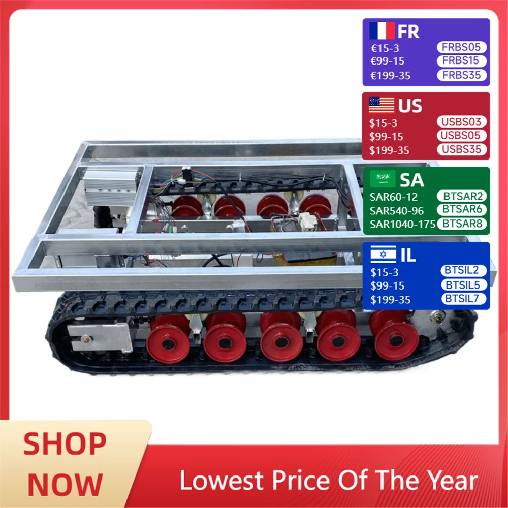 

Remote Control Electric Tracked Car All Terrain Crawler Transport Vehicle