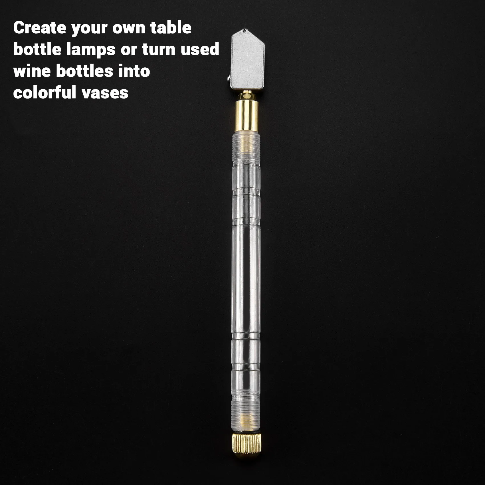DT38 1PCS Upgrade Glass Cutter 2-19mm 175mm Carbonization Alloy Glasses Cutters for Hand Tool Glass Cutting