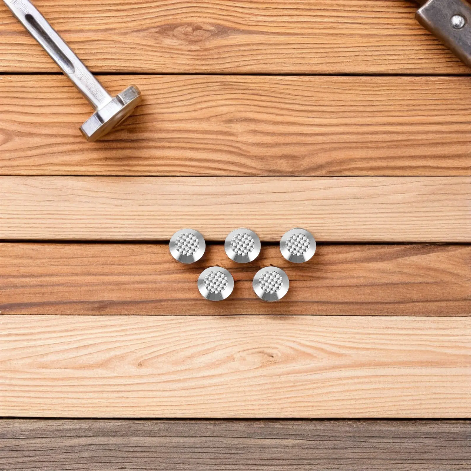 

10Pcs Blind Pathway Studs Stainless Steel Tactile Paving Nails Public Area Safety Indicators Sidewalk Guide Tactile Dots