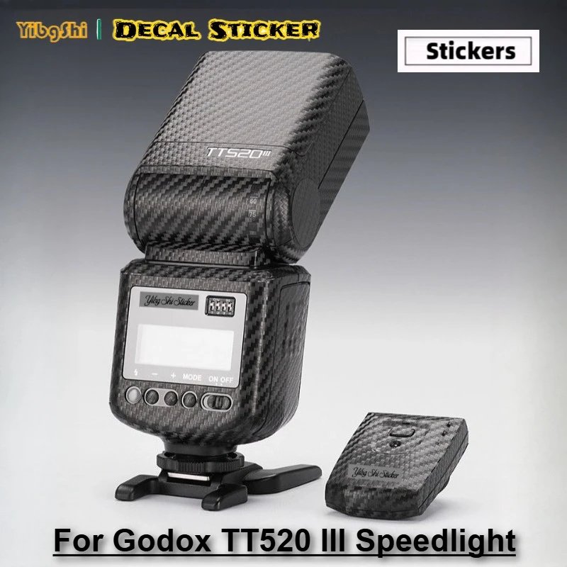 ل Godox TT520 III فلاش الجلد كاميرا فلاش ملصق TT520III Speedlight قسط ملصق مائي الجلد TT 520 III حامي