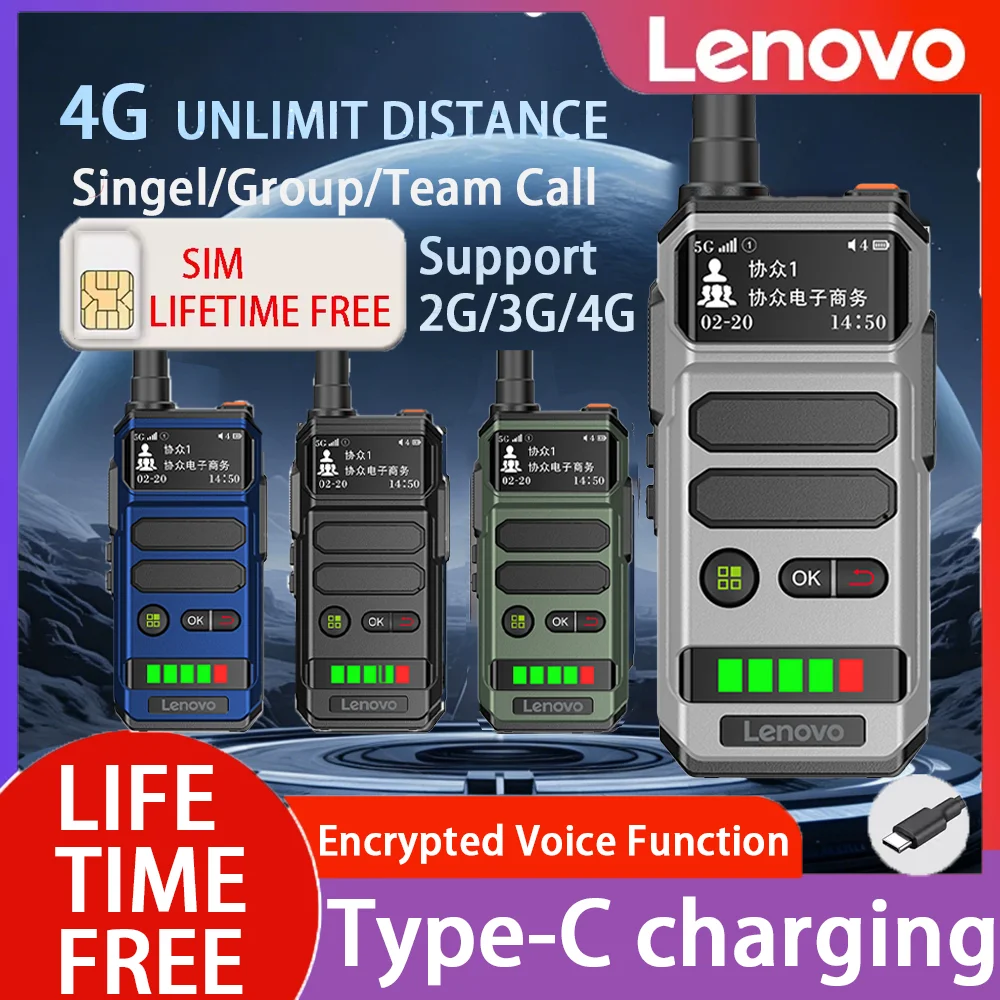 lenovo-cl110-4g-poc-long-range-two-way-walkie-talkie-with-3000-3500mah-battery-ip45-ipx4-water-resistant-for-outdoor-use
