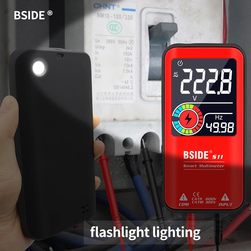 BSIDE Digitale Multimeter S10 Profesional multimetro Smart DC AC Spanning Condensator Ohm Diode NCV Hz Tester Detector meter