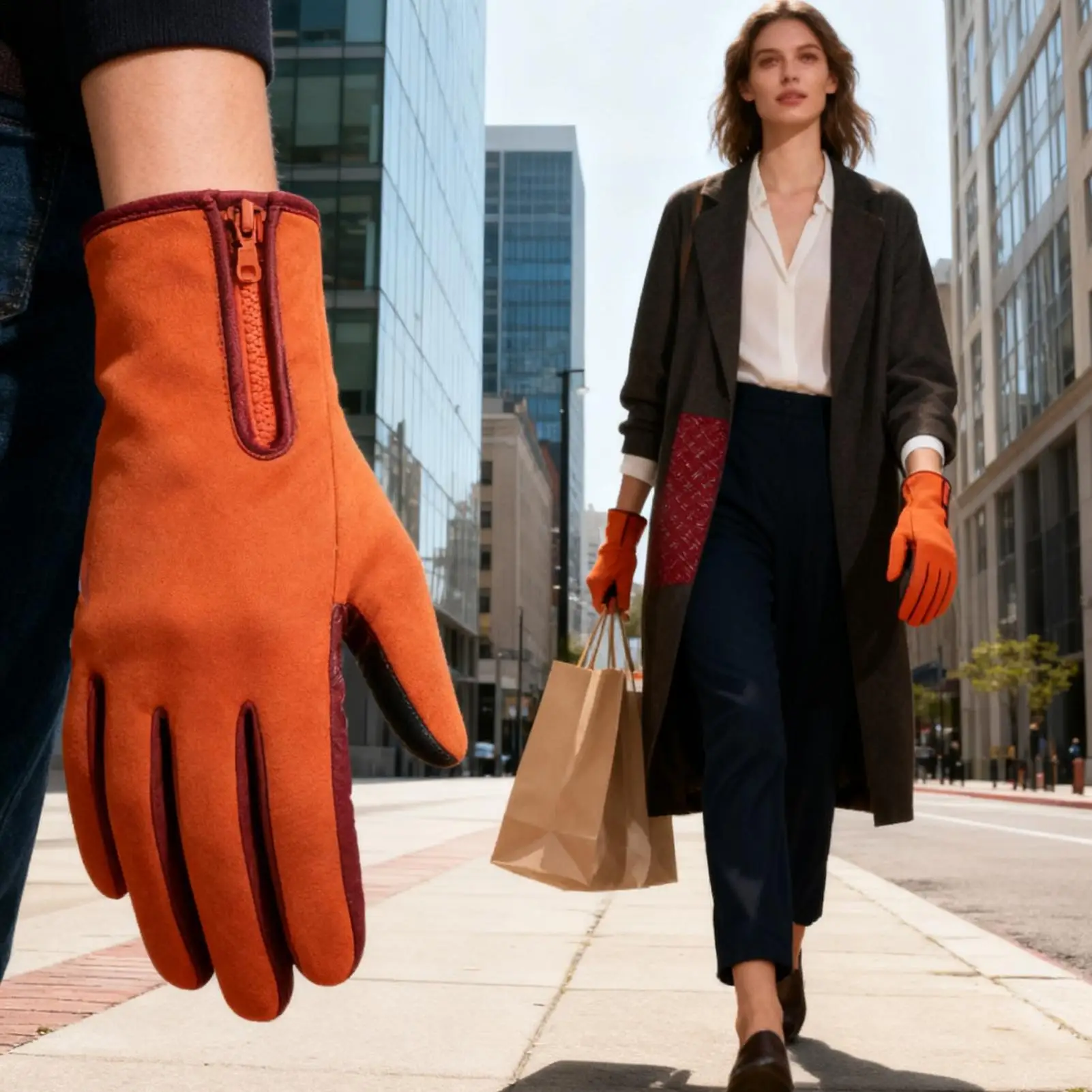 قفازات التزلج على الجليد تعمل باللمس قفازات دافئة قفازات حرارية قابلة للتنفس لفصل الشتاء والتزلج على الجليد وصيد الأسماك والجري في صالة الألعاب الرياضية #1