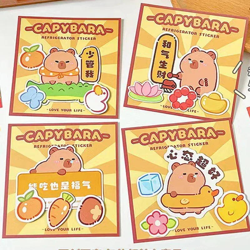 Capybara Magnet Refrigerator Anime Cartoon Refrigerator Magnet Magnetic Refrigerator Souvenirs Kids gift