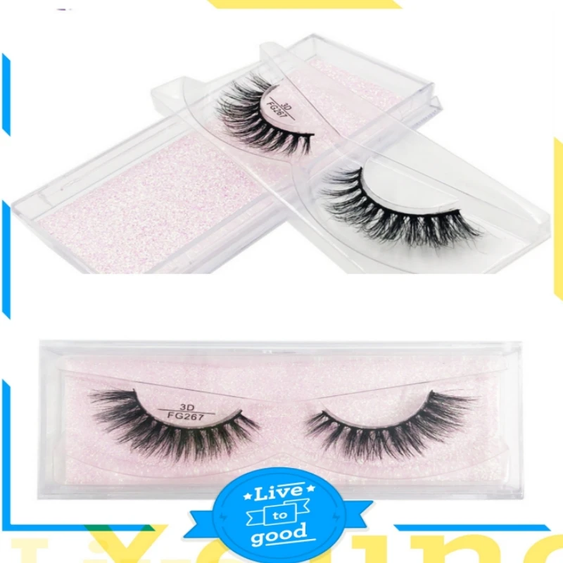 10 pairs/bages FG Serise Invisible and natural lasting and firm strong reudable Full strip eyelashes with cost effectiveness