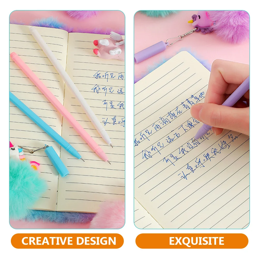 

4 Pcs Cartoon Pen Pens for Girls Cute Decorative s Colorful 's Ballpoint