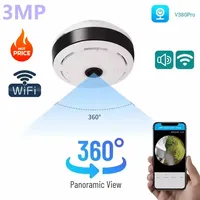 360 Degree Panoramic Camera WIFI V380 Pro APP Fisheye Lens Smart Home Two Ways Audio Surveillance CCTV Wireless MINI Cam