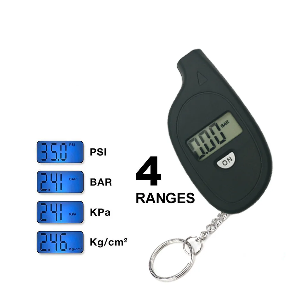 Car Tire Air Pressure Tester Meter Tire Gauge Digital LCD Display Auto Car Motorcycle Tire Safety Alarm