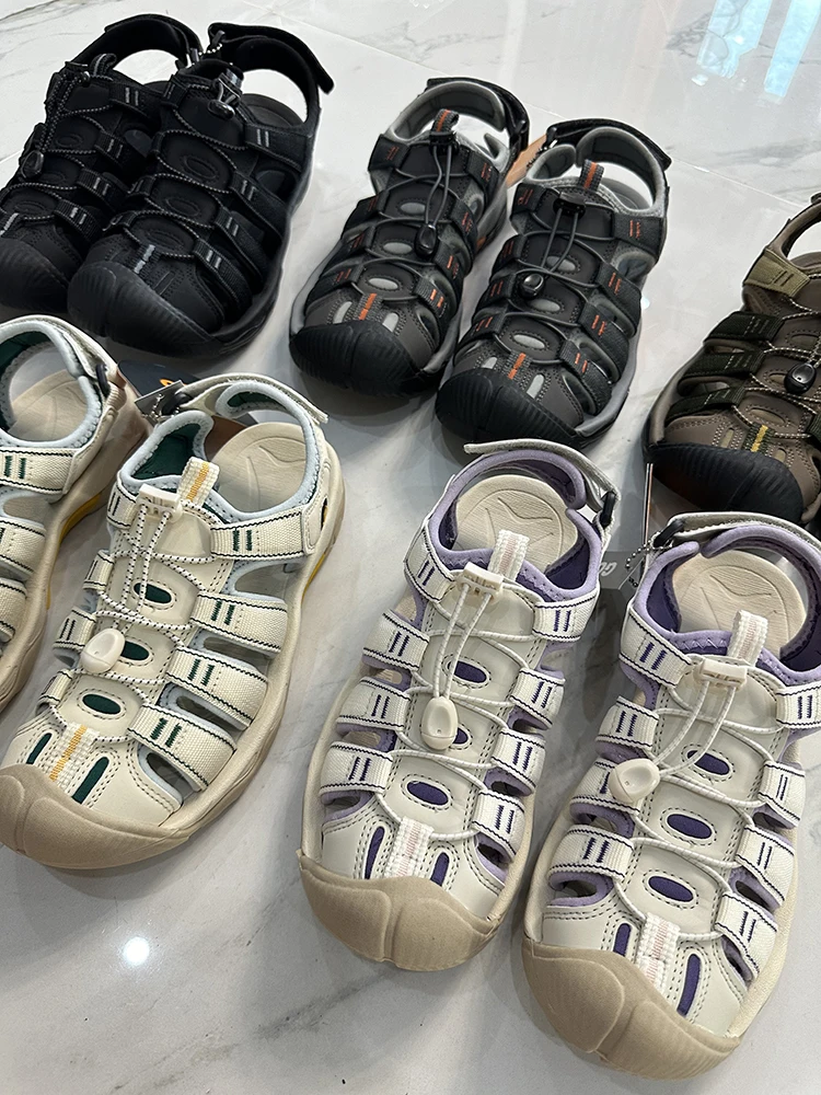 

Новые летние сандалии для мужчин и женщин, обувь для активного отдыха, походов, пляжа, улучшенная версия, удобные, дышащие, без шнурков
