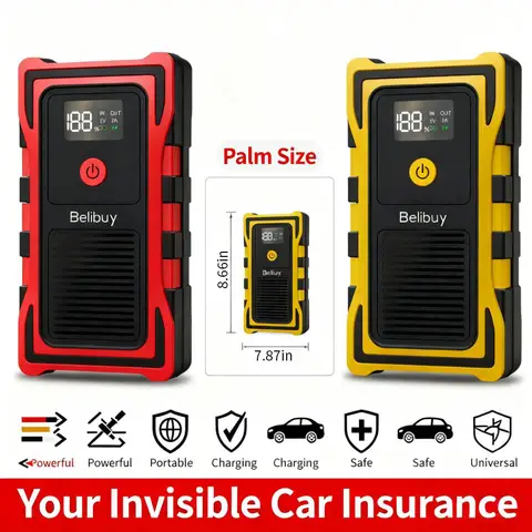 12VCar Battery Starter,5000mAh Portable Emergency Jump Starter,Auto Engine Booster,Vehicle Electronic Accessory,Emergency Tool