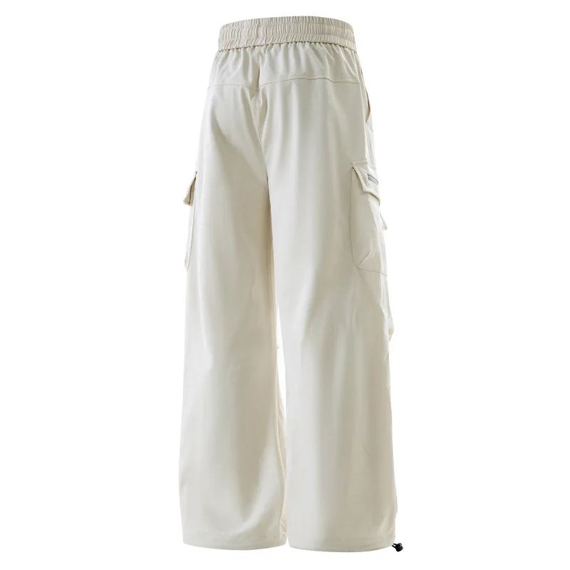 Overalls Men's Spring and Autumn New Solid Color Loose Straight Trendy Brand Multi-pocket Casual Versatile Sports Trousers