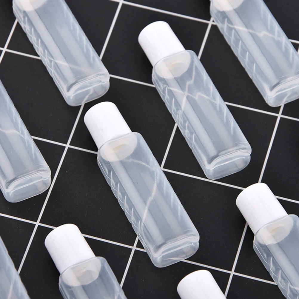 

20pcs Empty Care Solution Bottle Transparent Plastic Case Mini Dropper Containers Travel Accessories Storage Box