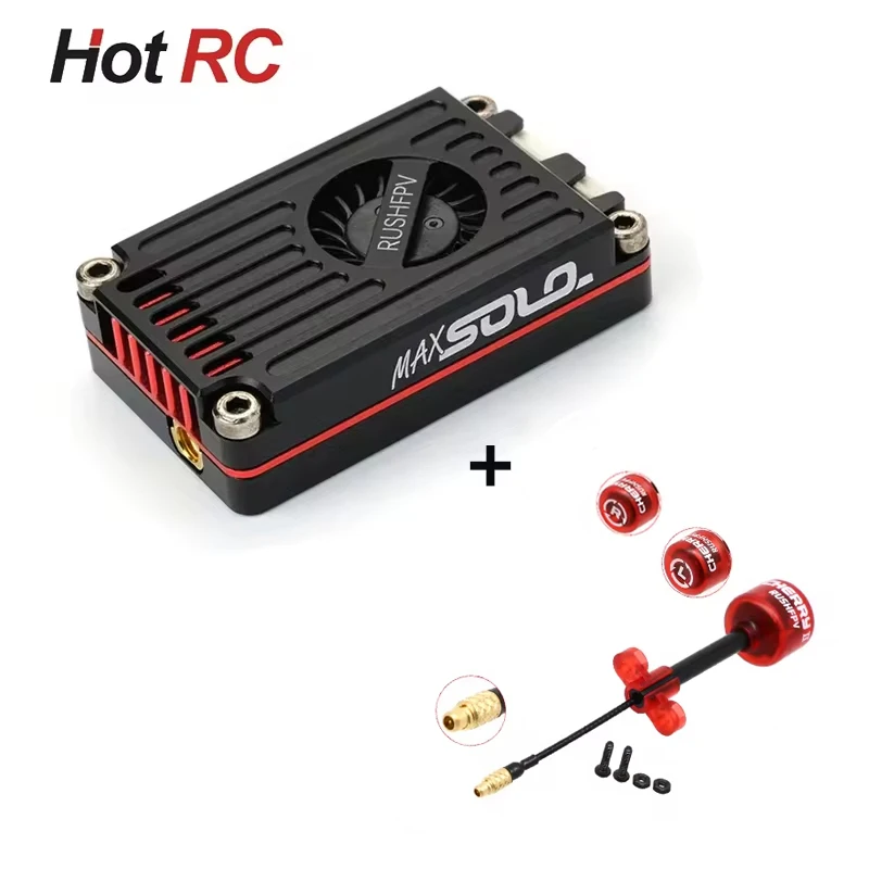 

RUSH TANK MAX SOLO 5.8G 2.5W 48CH VTX Video Transmitter w/ Cherry II Antenna LDS LHCP RHCP MMCX for FPV Quadcopter Racing Drone