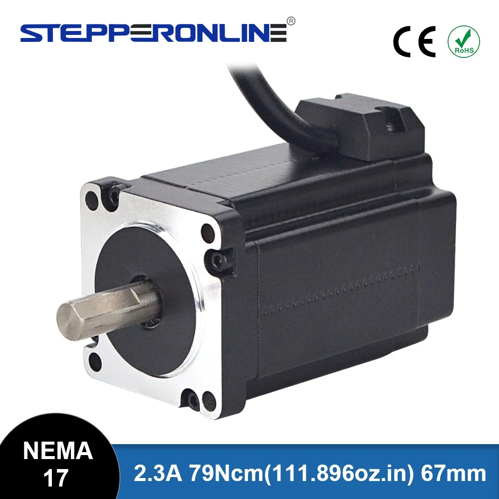 Nema17 Stepper Motor 1.8deg 79Ncm(111.896oz.in) 42 Motor 2.3A 42x42x67mm Nema 17 Step Motor 4-lead for CNC 3D Printer