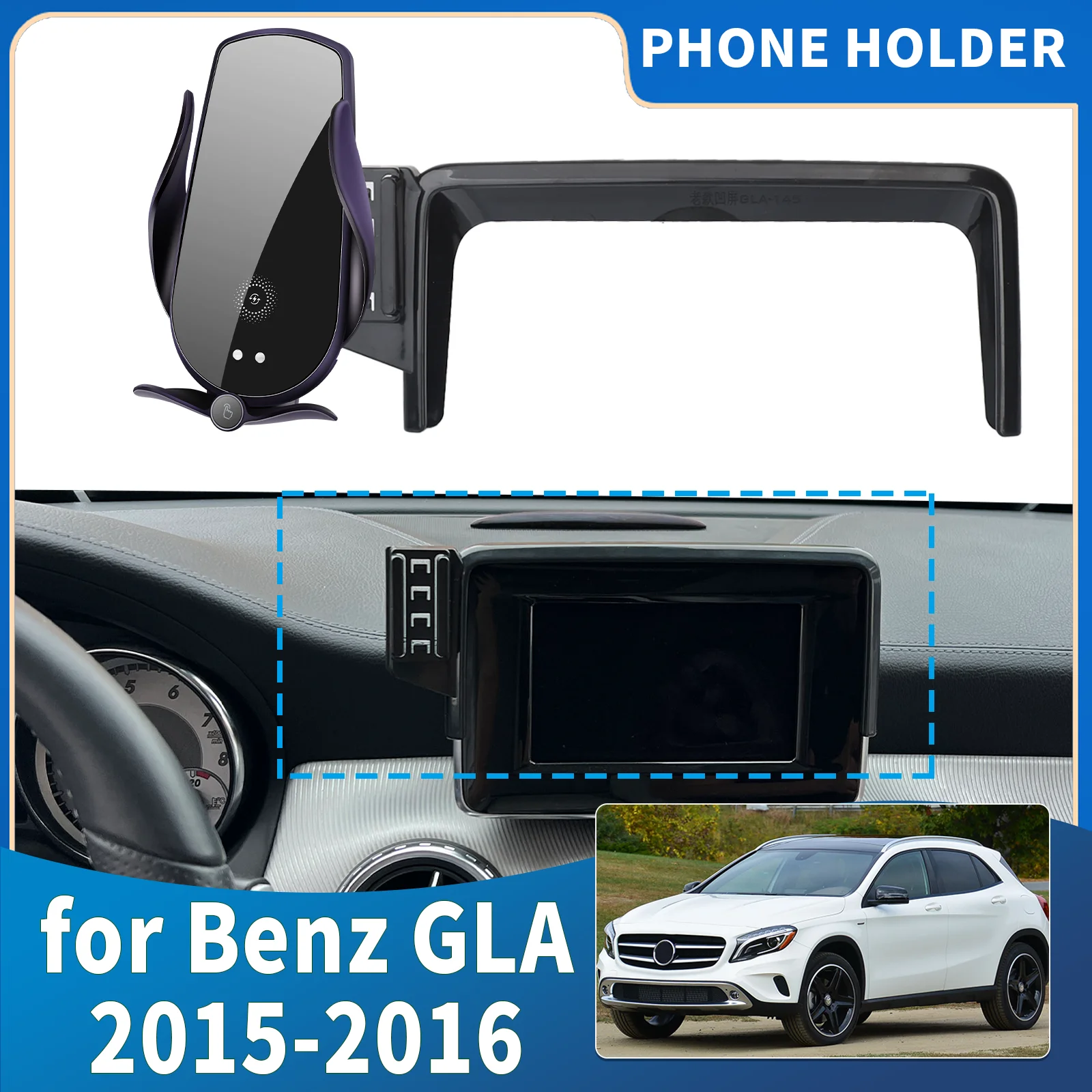 

fit for Mercedes-Benz GLA 2015 2016 Integrated Screen Mount Phone Holder Mount Car accessoires
