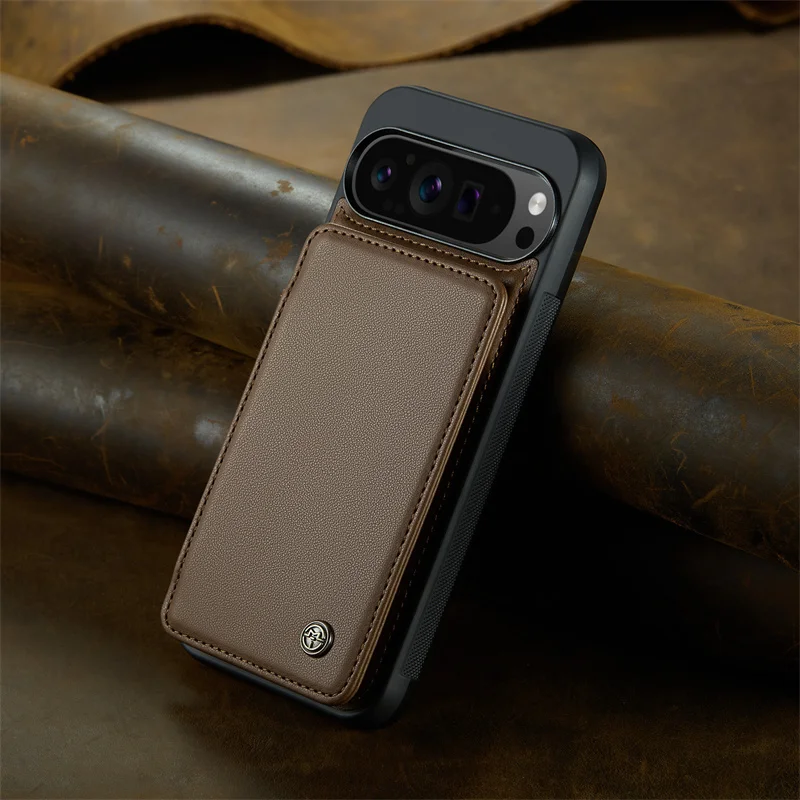 Magnetic Flip PU Leather Phone Case For Google Pixel 9 Pro Wallet Cards Shockproof Protect Cover For Google Pixel 9 Pro XL Coque