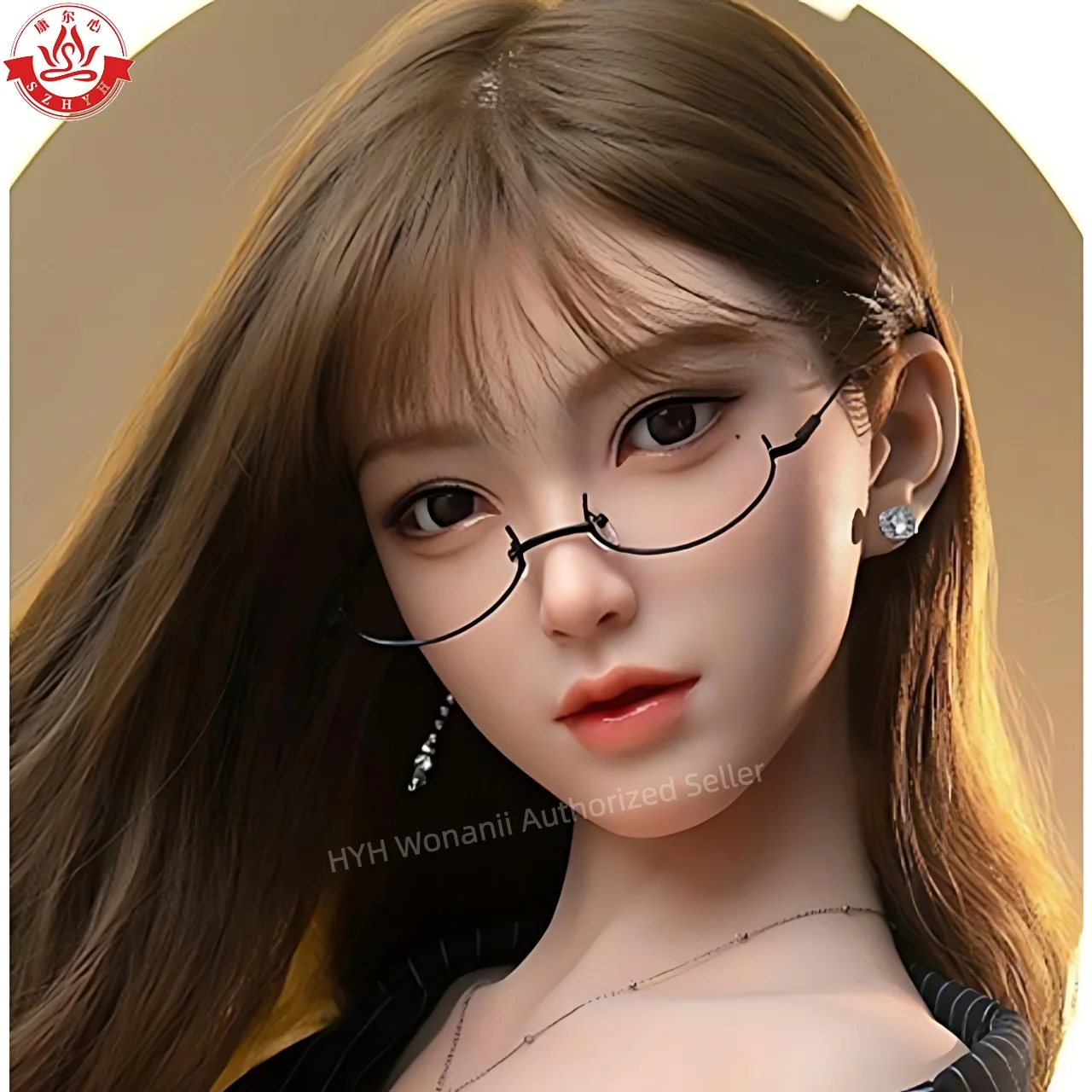 

Wonanii Food Grade Silicone Big Head HYH-SHB-TS-0003, M16 Interface Open Mouth Teeth Tongue, Makeup Practice, Hairstyle Design