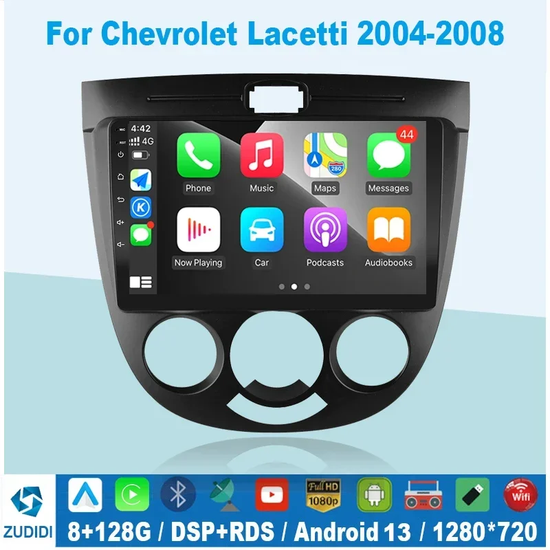 

2 Din Android 13 Car Radio Carplay Player GPS Navigation Stereo Multimedia For Chevrolet Lacetti J200 Buick Excelle HRV