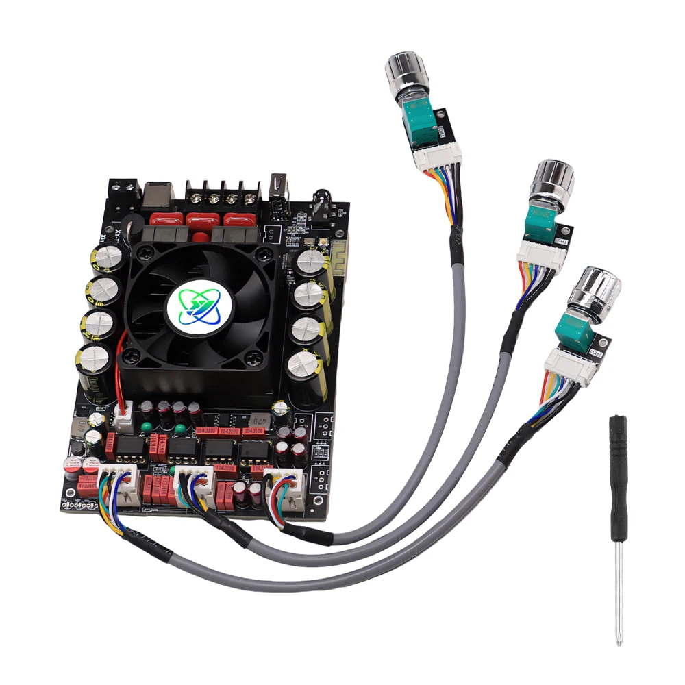 XY-T220H 2.0 channel TPA3251 Bluetooth 5.2 Digital Stereo Audio Power Amplifier Board Bluetooth Amplifier Module 220Wx2