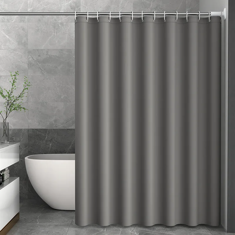 

Cloududa Bath Curtain Waterproof & Opaque Shower Liner With Metal Grommets Without Pole