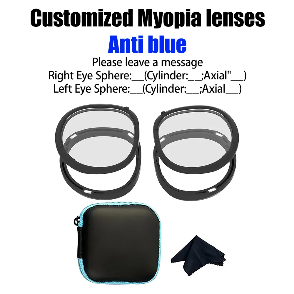 Custom magnetic Optical Lens for Oculus Quest 2/Quest 3S Myopia Magnet Frame Design for Meta Quest 3S Lens cover VR protection