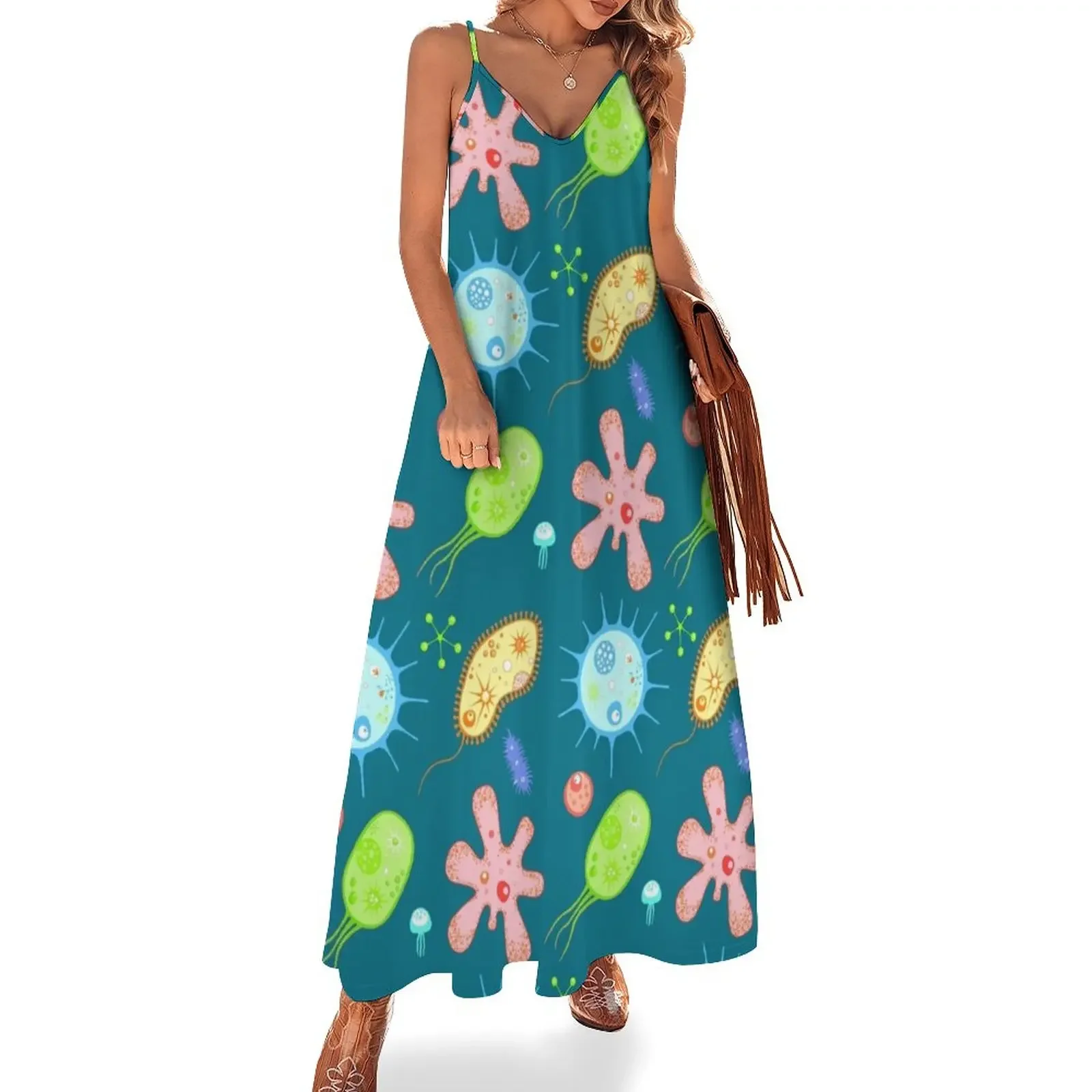 

Microbe party Sleeveless Dress prom dress birthday dress for women Beachwear