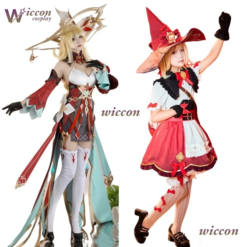 

Костюм для косплея Hexenzirkel Genshin Impact Alice A Mother of Klee, парик, платье, новая одежда на Хэллоуин и Рождество