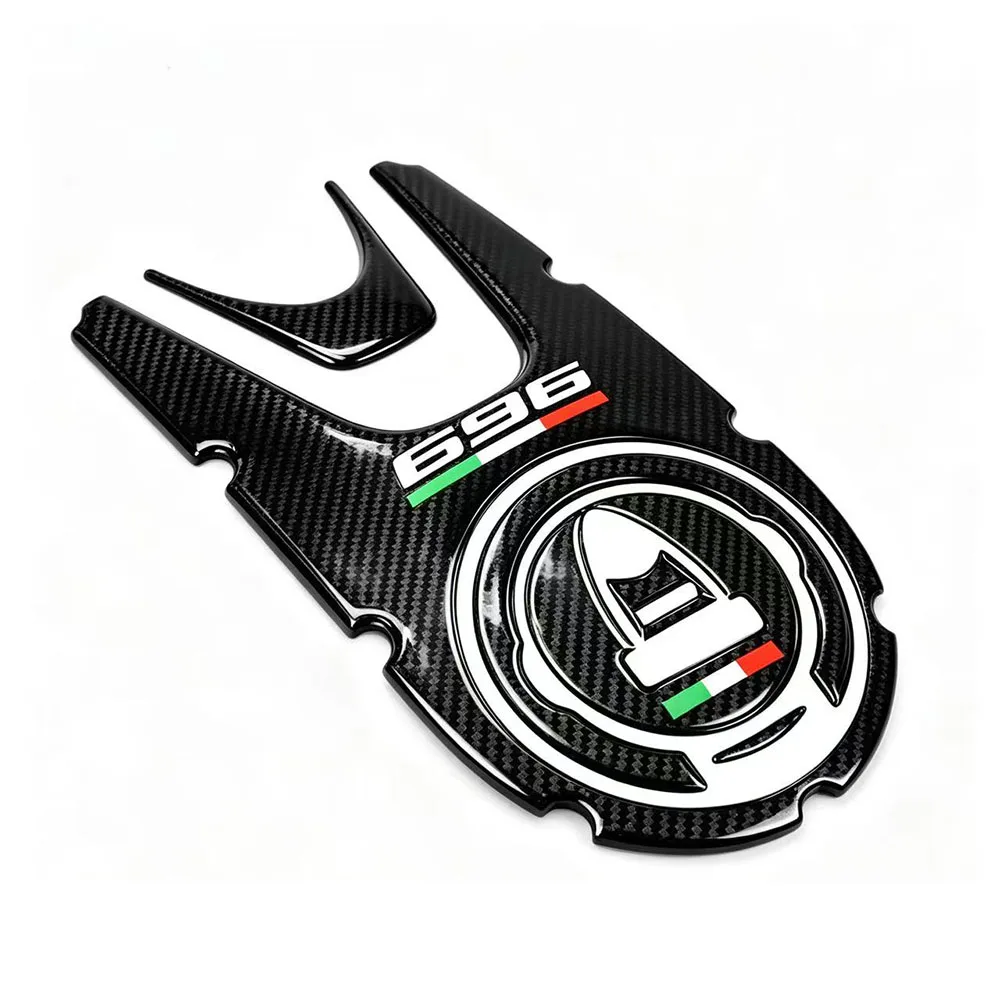 3D Motorcycle Tank Pad Protection Fuel Cap Comp3atible Case for Ducati MONSTER 696 796 1100 2008-2014 09 10 12 13 Carbon-look image 4