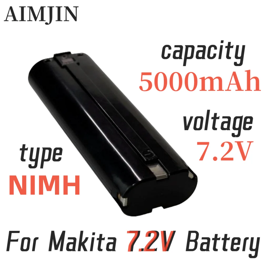 

7.2V 5000mAh NIMH rechargeable battery, suitable for Makita 7000 7002 7033 191679-9 192695-4 632002-4 632003-2 L50 192532-2